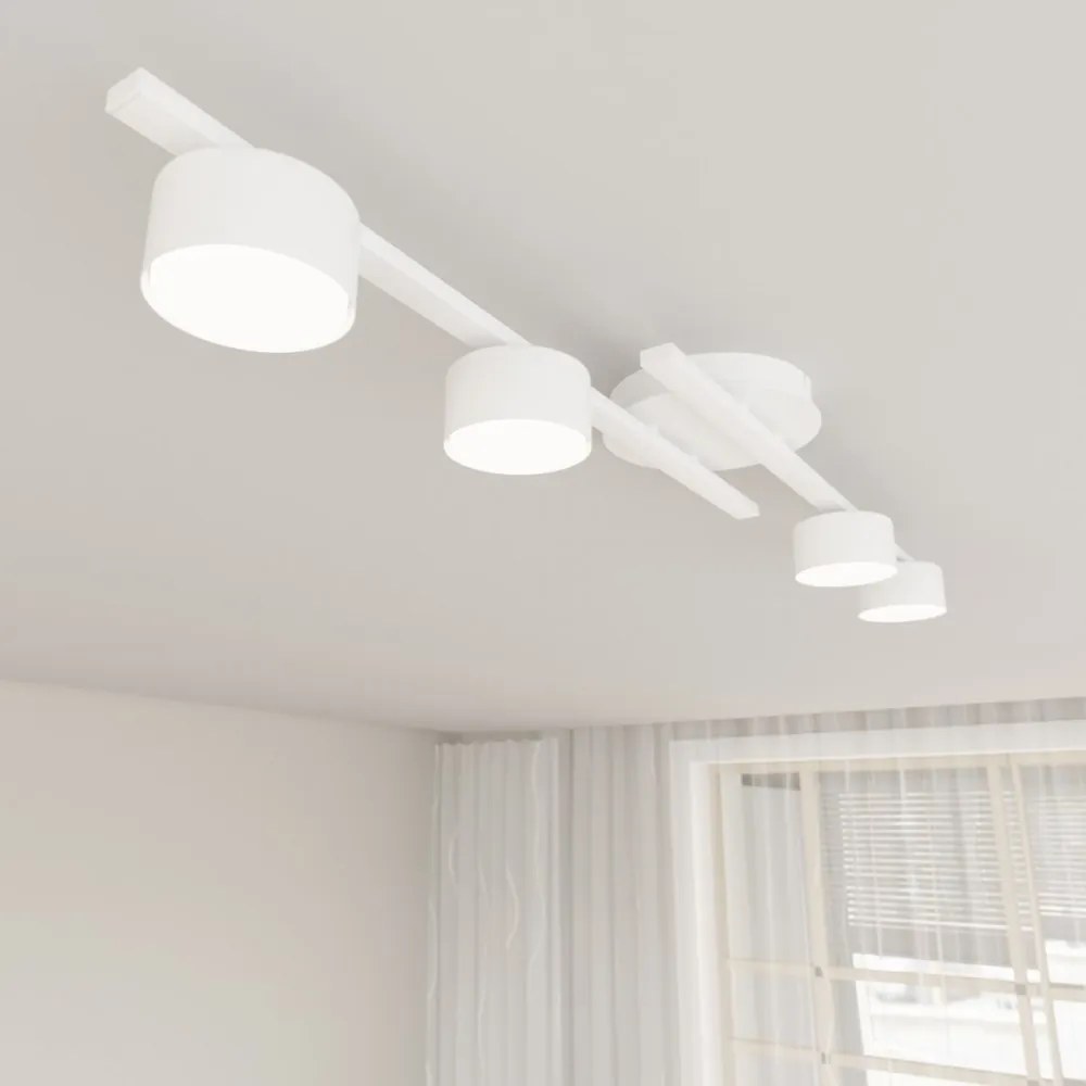 Lampada da soffitto in acciaio FRAGMENT 4 da interno 4xGX53 Colore del corpo Bianco
