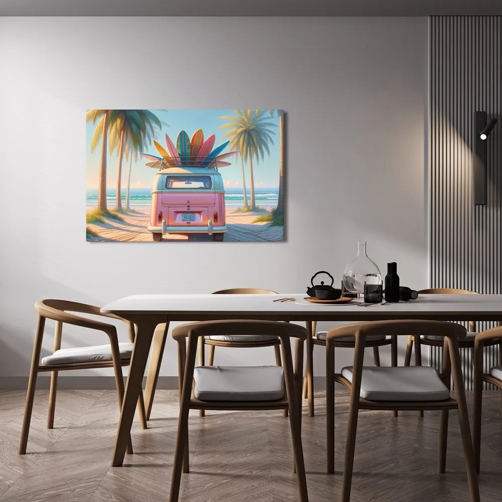 Quadro su tela – Estate nei colori delle tavole da surf