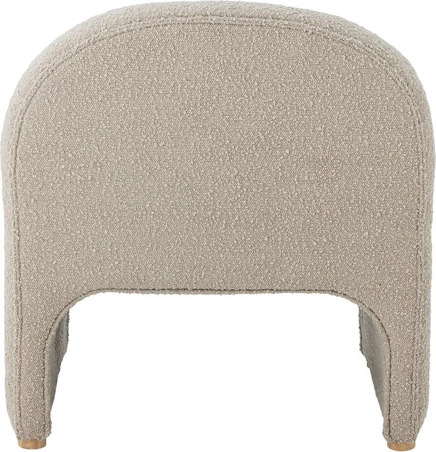 Poltrona color crema in tessuto bouclé Neel - Bloomingville