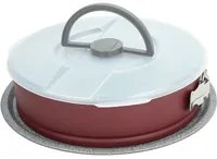 Tortiera apribilie 1 fondo antigoccia e coperchio 26 cm Sweet Cherry in acciaio rosso