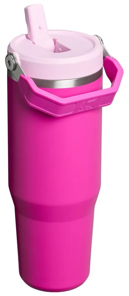 Borraccia termica rosa in acciaio inox 890 ml The IceFlow™ Flip Straw 2.0 Cherry Blossom – Stanley