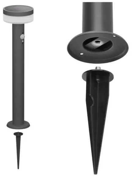 Lampada solare LED con sensore LED/2W/3,7V 1200 mAh IP44 80 cm