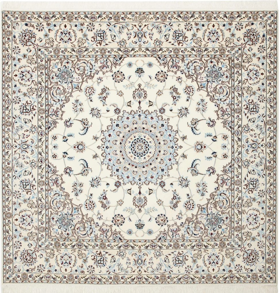Nain Tappeto 160 x 170 Beige (Iran) Annodato A Mano