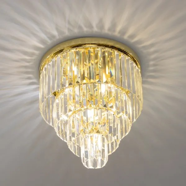 Brilagi - Plafoniera LED in cristallo MOZART 5xE14/40W/230V dorata