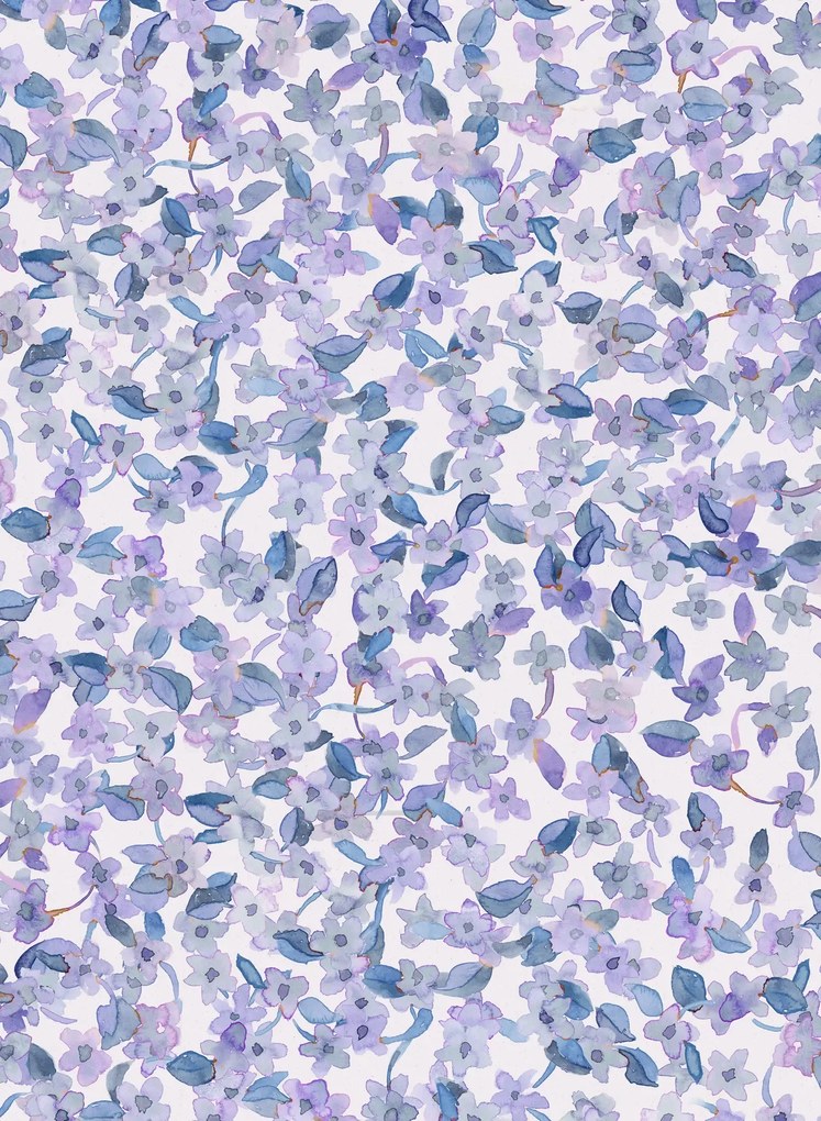 Coordonne Carta da parati Ana - Indigo