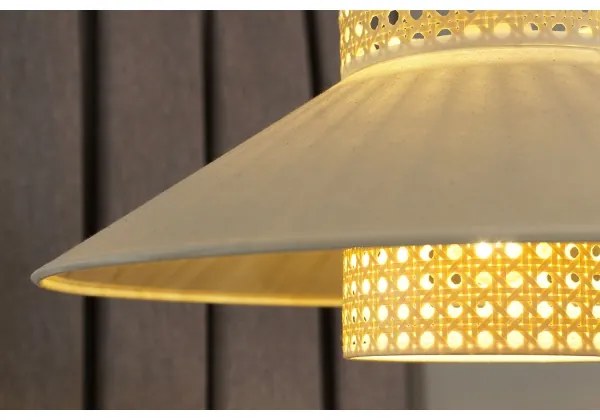 Duolla - Lampadario a sospensione con filo RIO RATTAN 1xE27/15W/230V diametro 45 cm beige/rattan