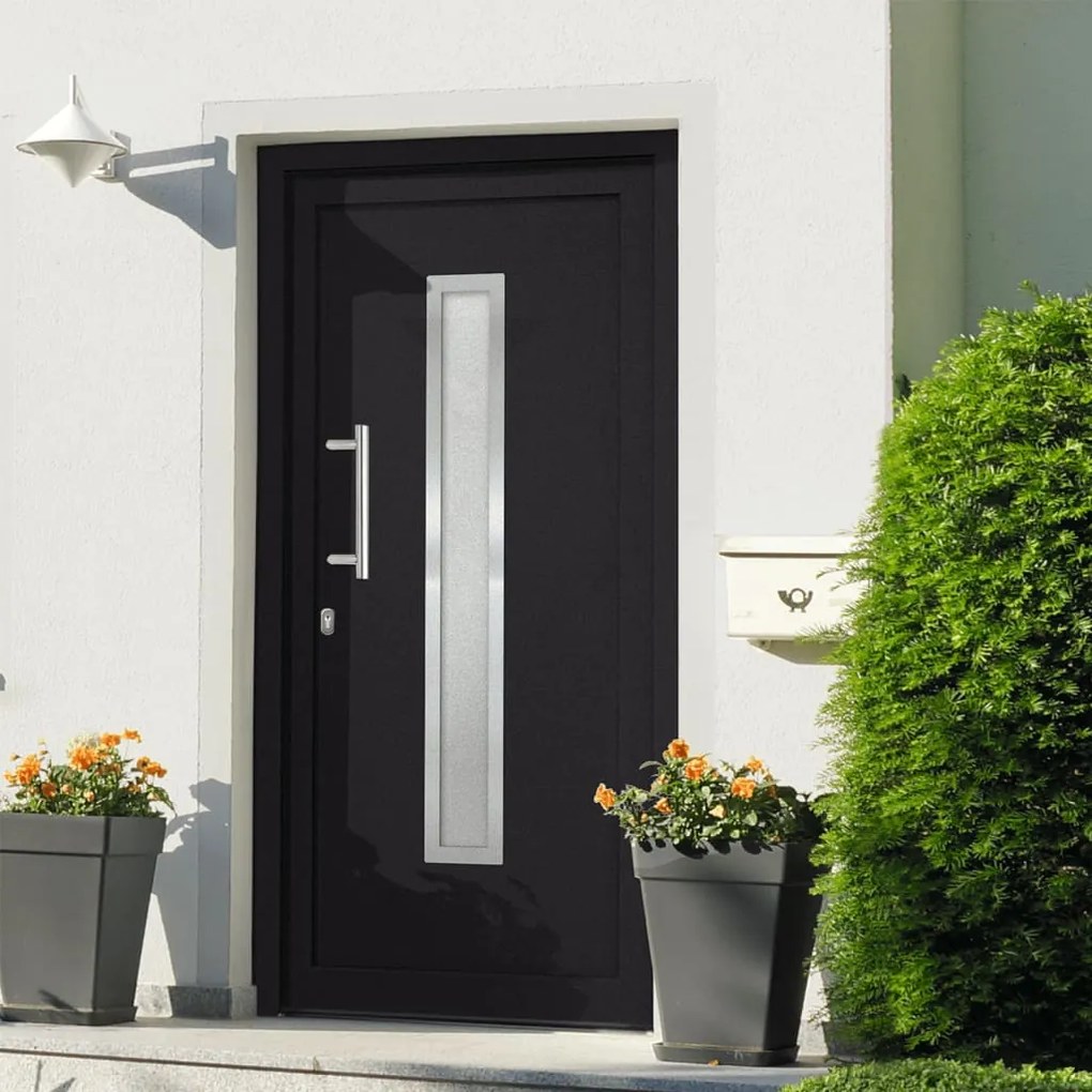 Porta Di Ingresso Antracite 98x200 Cm /