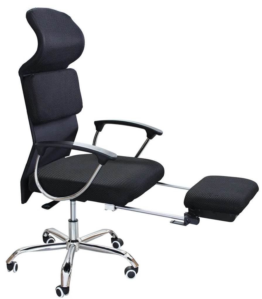 IVAN - sedia da ufficio con poggiapiedi estraibile