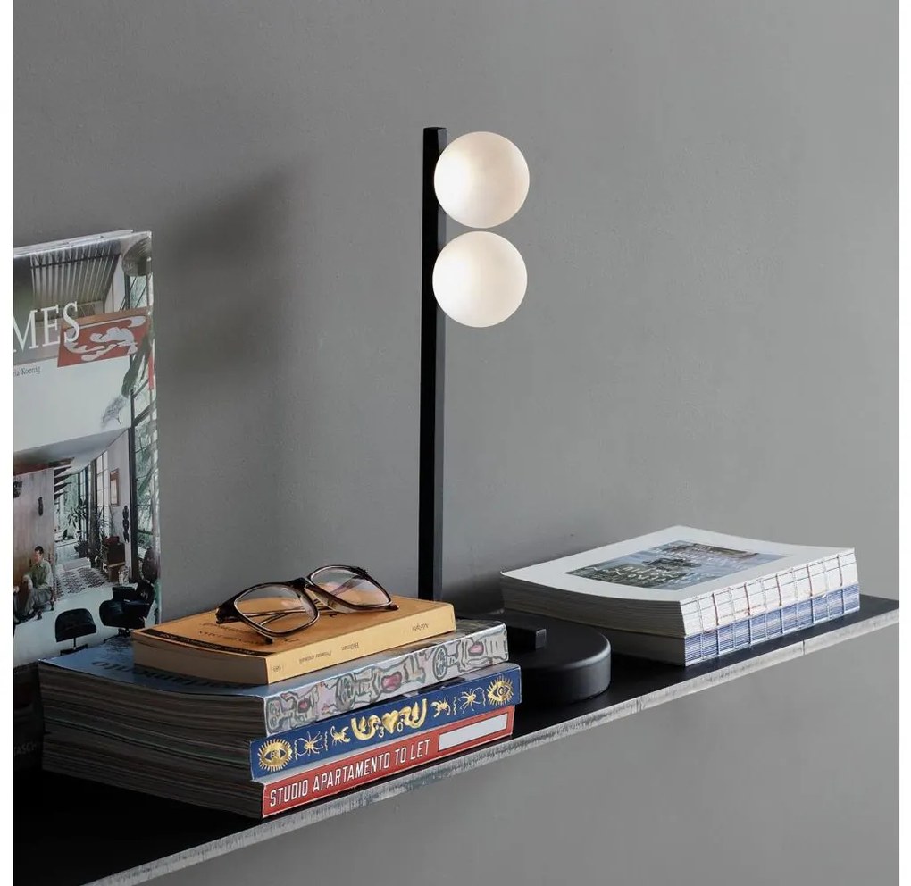 Ideal Lux - Lampada da tavolo LED PING PONG 2xLED/3W/230V CRI 90 nero