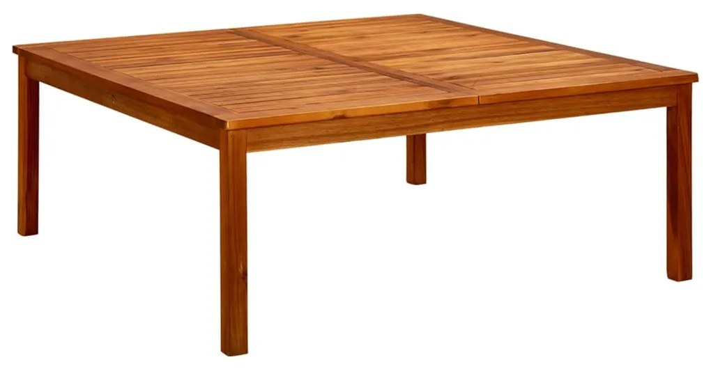 Tavolino da giardino 110x110x45 cm in legno massello di acacia