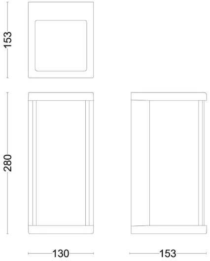 Philips - Applique a LED da esterno ULYZO LED/12W/230V IP44