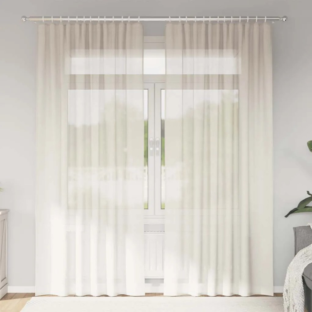Tende İn Voile Con Linguetta 2 Pz Crema /