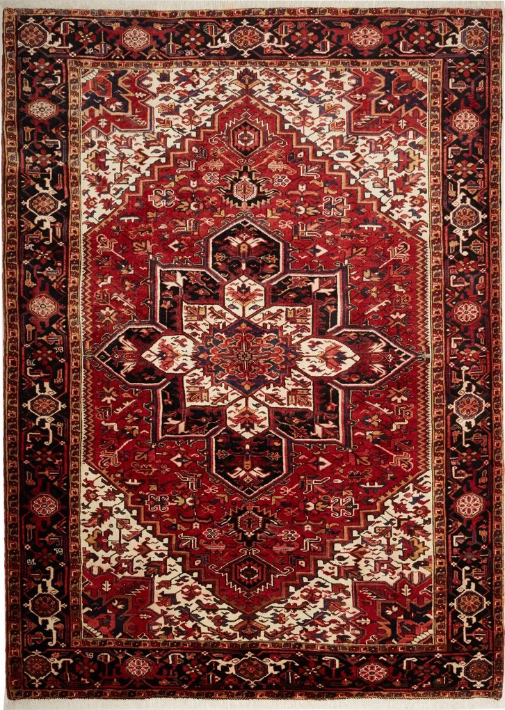 Heriz Tappeto persiano 300 x 220 Blu (Iran) Annodato A Mano