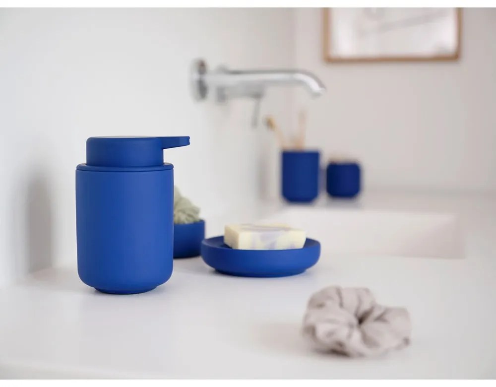 Dispenser di sapone in gres blu 250 ml Ume - Zone