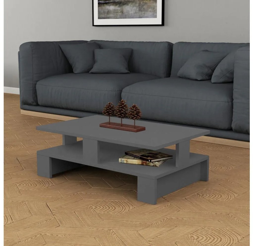 Tavolino MANSU 27,5x80 cm antracite