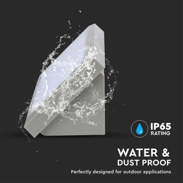 Lampada da parete LED esterna 20W 230V 4000K IP65 grigio