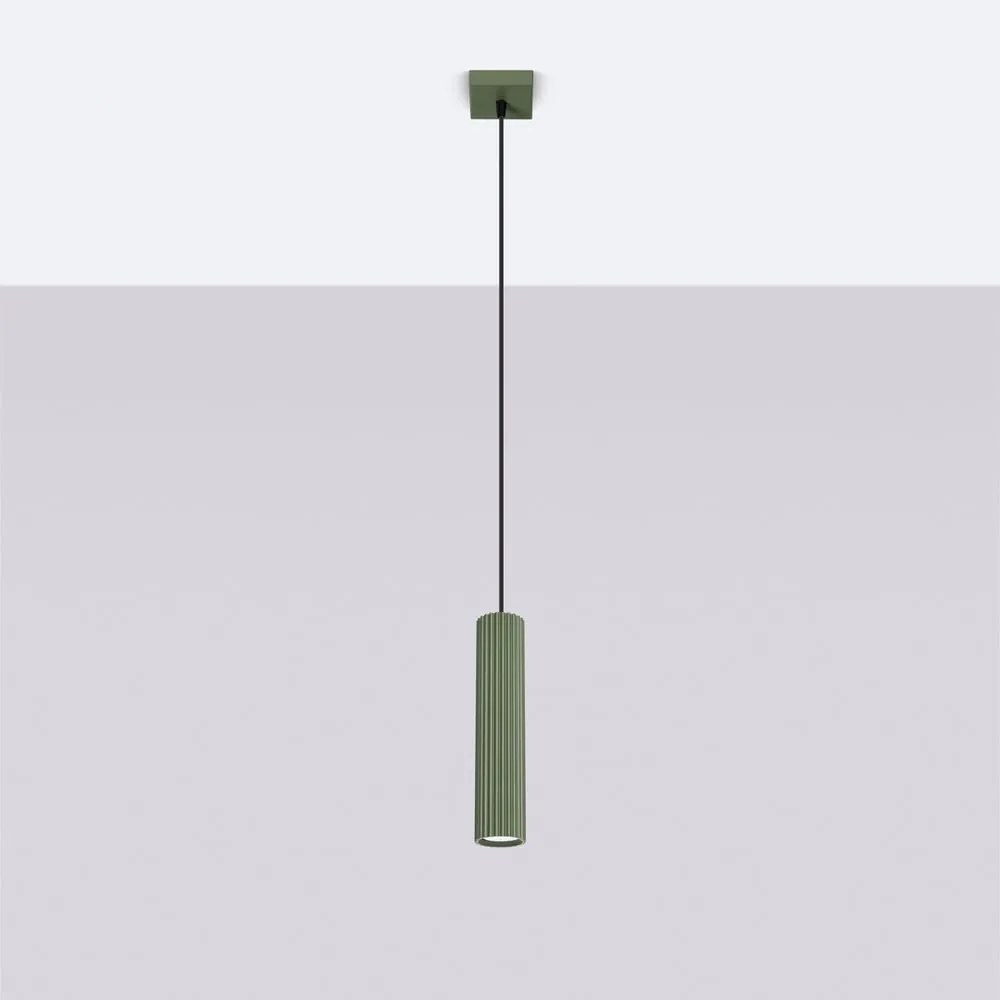 Lampadario verde Gleam – Sollux