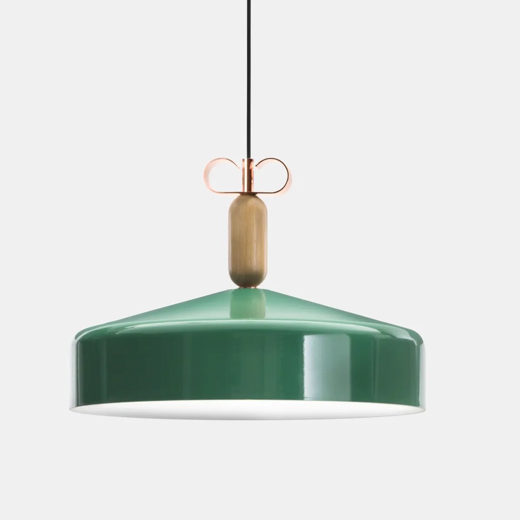 Il Fanale - Bon Ton sospensione 1 luce N2 Verde Ottone