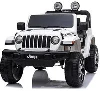 Macchina Elettrica per Bambini 12V con Licenza Jeep Rubicon Bianca