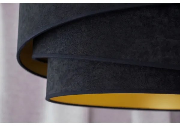 Duolla - Lampadario a plafone KOBO 1xE27/15W/230V diametro 45 cm nero