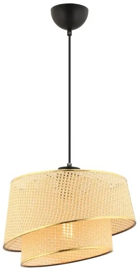Lampadario sospeso a cavo BARETTE 1xE27/60W/230V marrone/oro