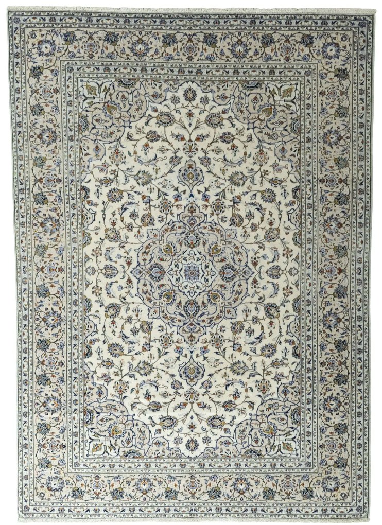 Kashan Tappeto persiano 240 x 350 Beige (Iran) Annodato A Mano