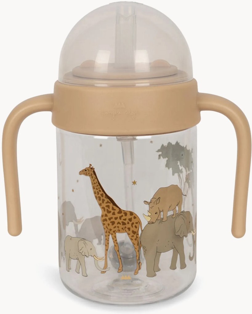 Tazza per bambini con cannuccia Safari