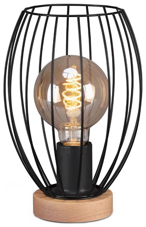 Brilo - Lampada da tavolo WAKTU 1xE27/25W/230V albero di caucciù