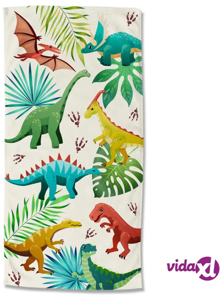 Good Morning Telo da Spiaggia DINOS 75x150 cm Multicolore