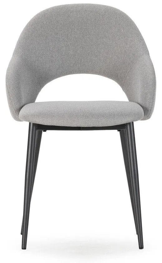 Sedie da pranzo in set grigio chiaro in imbottito 2 pz Lia – Marckeric
