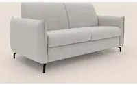 Divano Letto 2 Posti 175x95x96 cm in Tessuto Panna