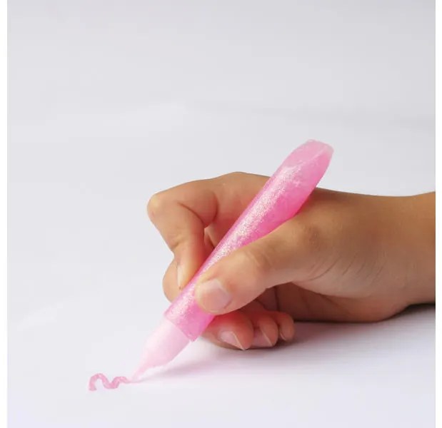 Colla creativa con glitter, set da 9, colori pastello