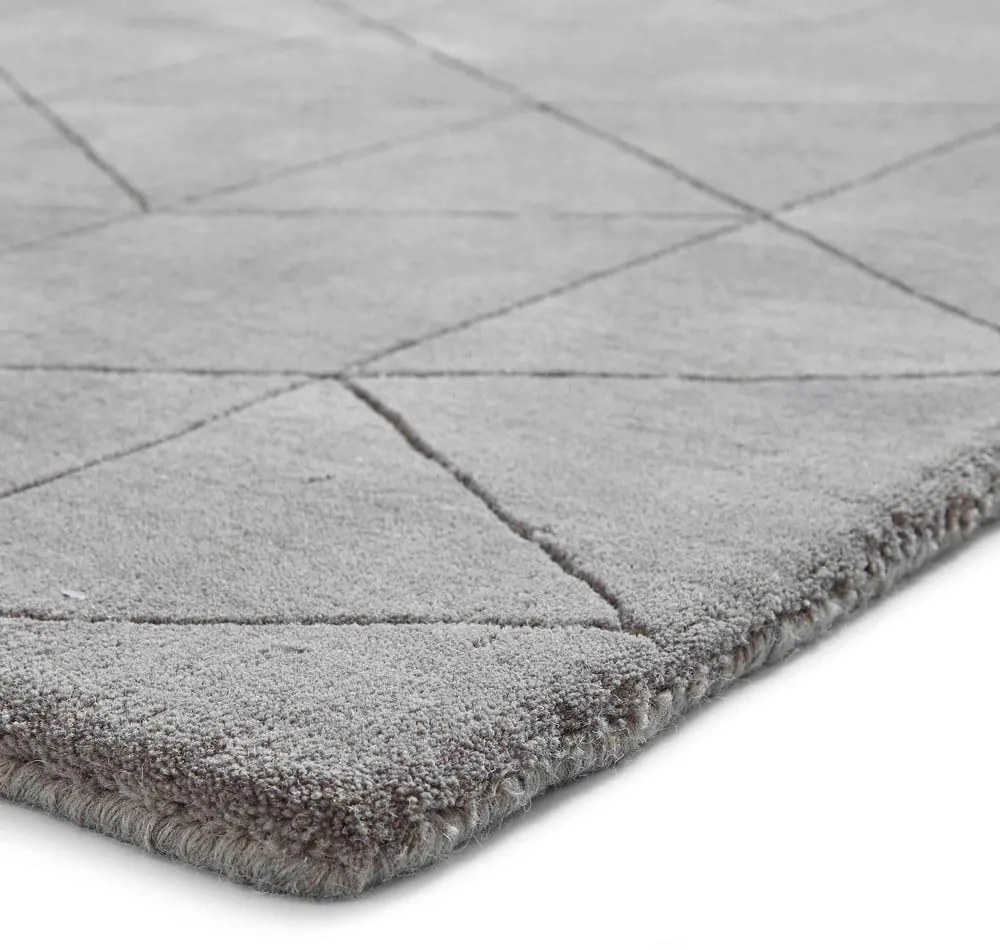 Tappeto di lana grigio, 150 x 230 cm Kasbah - Think Rugs