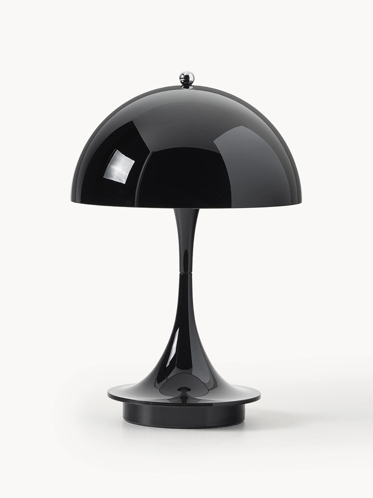 Lampada da tavolo portatile a LED con luce regolabile Panthella, alt. 24 cm, design Verner Panton