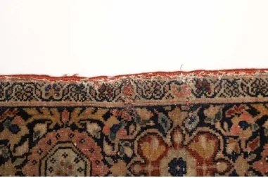 Antik Medaglione Floreale Rosa Antico Blu Scuro 128x200 Cm
