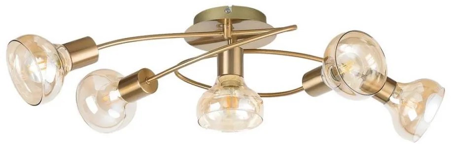 Rabalux 5552 - Lampadario fisso HOLLY 5xE14/40W/230V oro