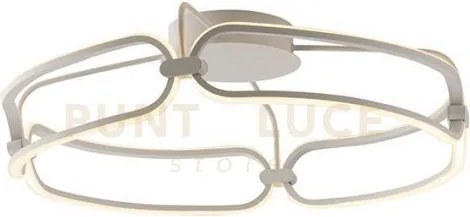Plafoniera led infinity bianca 49w 4400lm 4000k 57x57x17cm