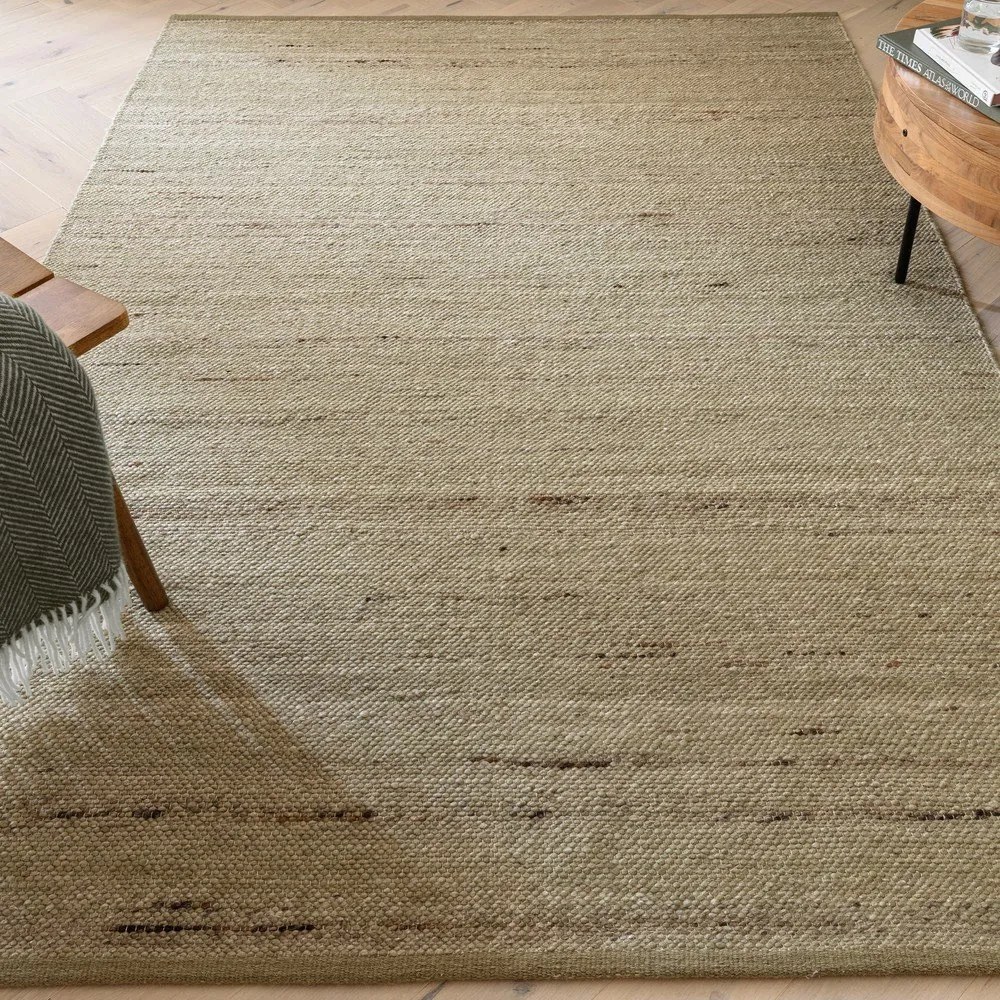 Tappeto kaki double-face e tessuto a mano in misto lana 120x170 cm Birkdale Pistachio - Asiatic Carpets