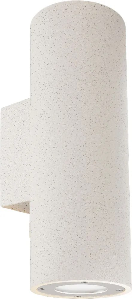 Applique Cilindrica in Cemento Chiaro GU10 IP65 Bidirezione - NOVILUMIO
