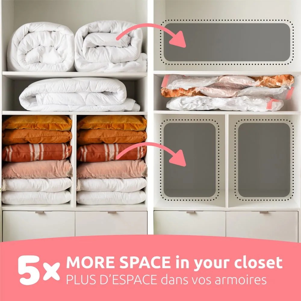 Sacchetti per il vuoto in set da 5 pezzi Vacuum L - Compactor