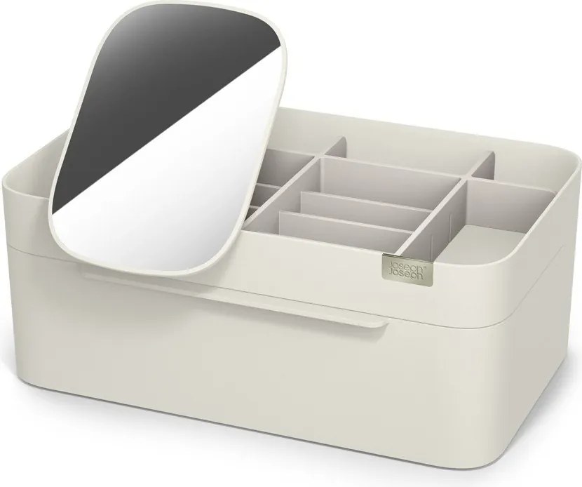 Organizer da bagno beige in plastica per cosmetici Viva – Joseph Joseph