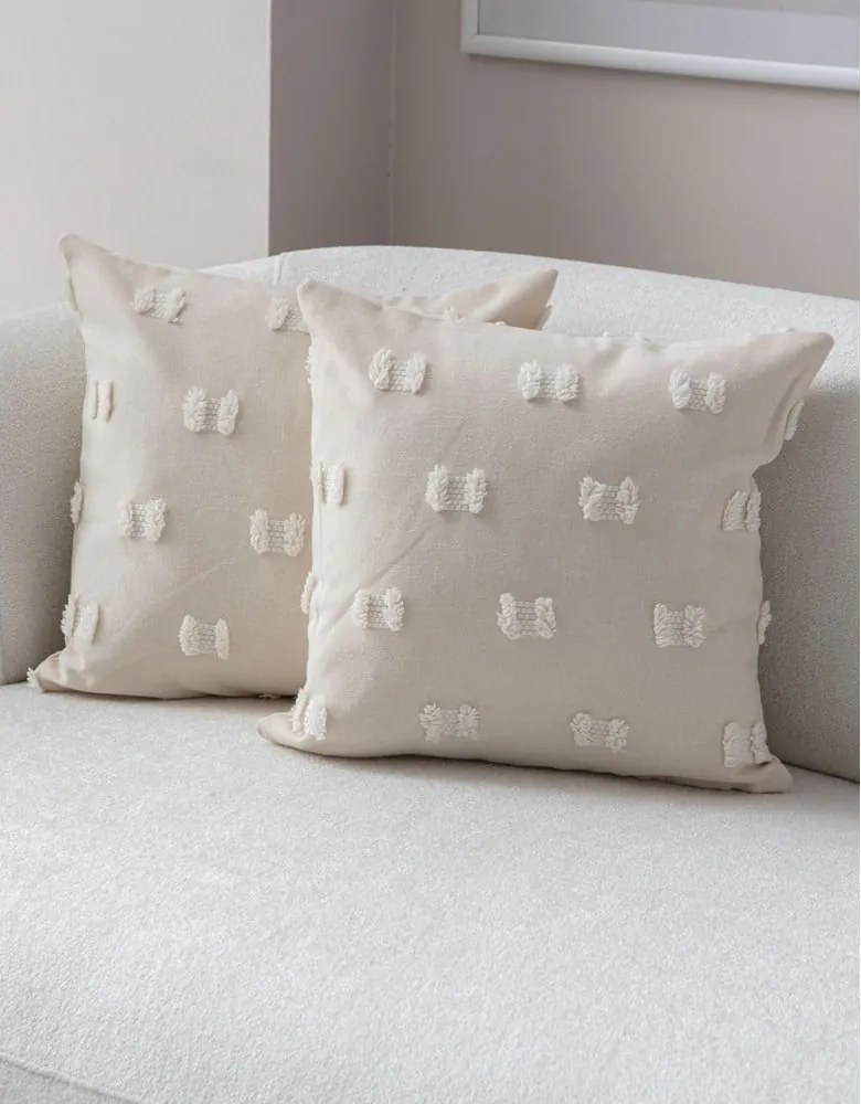 Federe decorative in set 2 pz 43x43 cm Tuffet – Mioli Decor