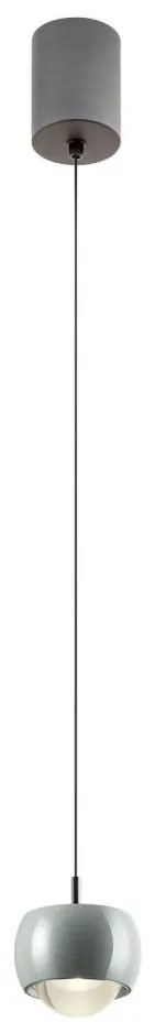 Redo 01-3549 - Lampadario LED a sospensione con filo AVES LED/12W/230V diametro 9,6 cm CRI 90 grigio