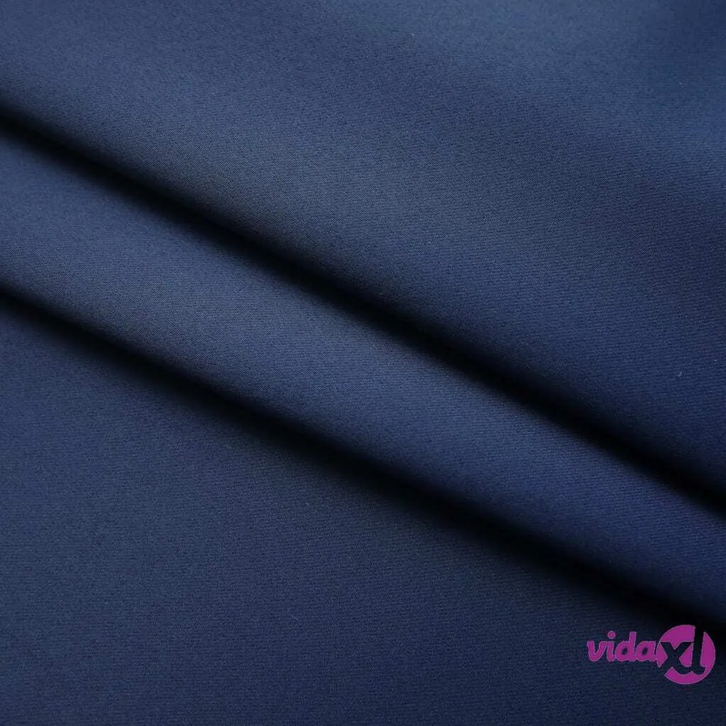 vidaXL Tende Oscuranti con Ganci 2 pz Blue 140x175 cm