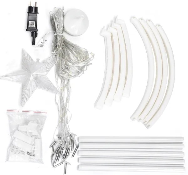 Aigostar - LED RGBICW Decorazione natalizia da esterno 165 LED/230V 1,8 m IP44 + telecomando