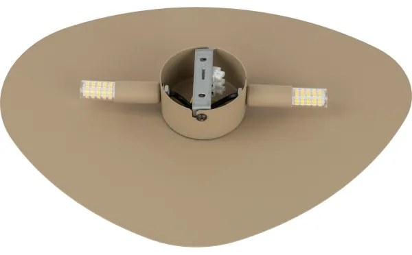 Applique STONE 2xG9/8W/230V 30x39 cm beige