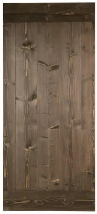 Anta per porta scorrevole Smooth in legno massello ebano L 96 x H 215 cm sp.45 mm reversibile