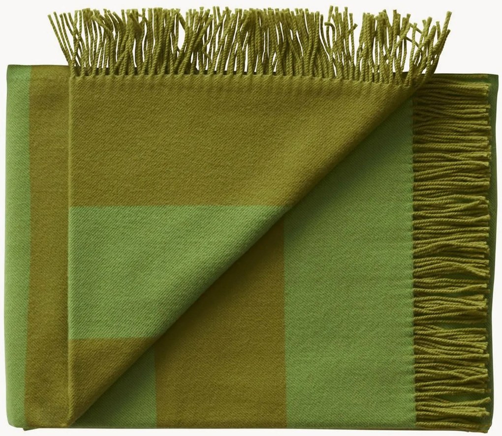 Coperta in lana con frange The Polychrome