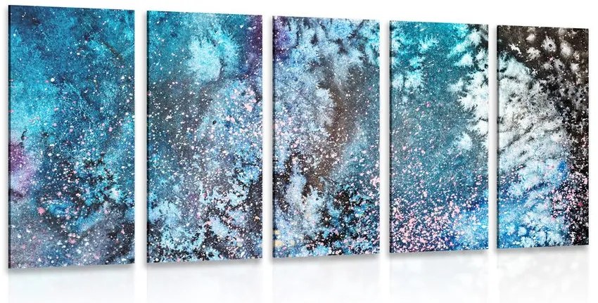 Quadri 5 pezzi – Astrazione da acquerello