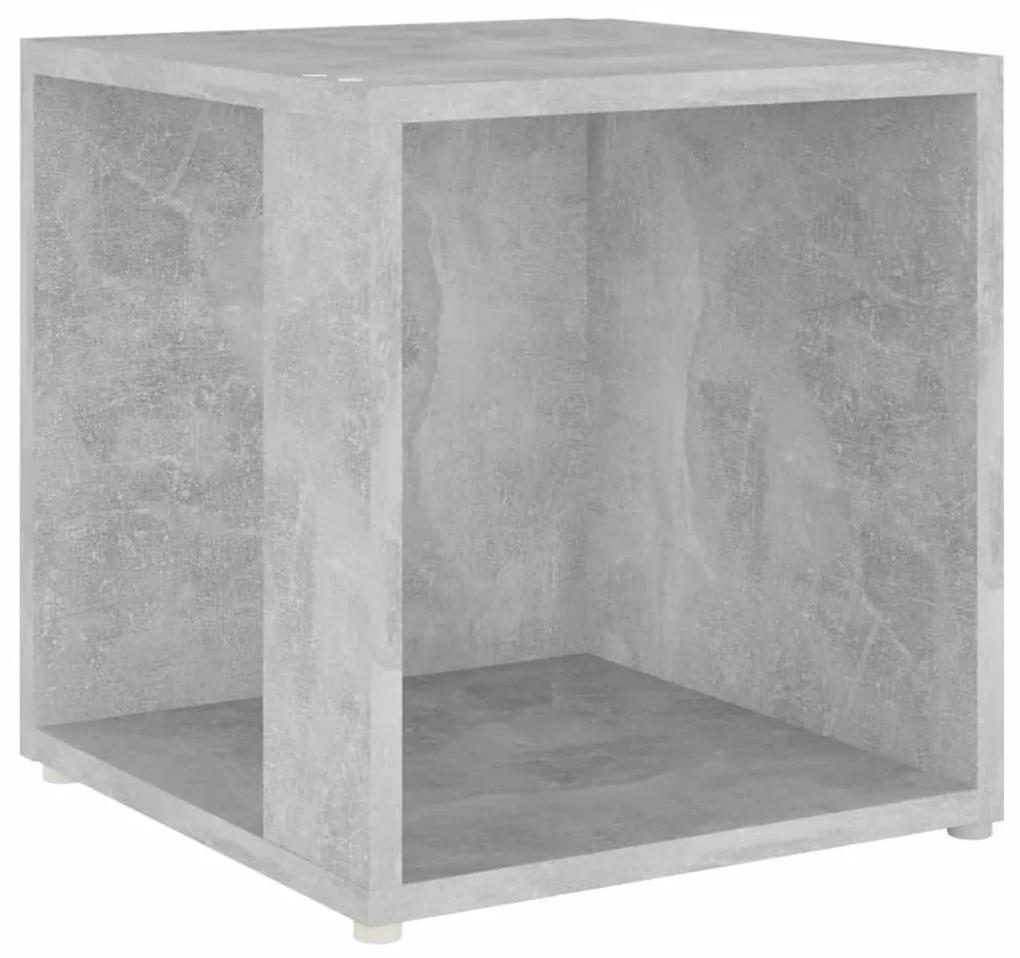 Tavolino Grigio Cemento 33x33x34,5 cm in Truciolato